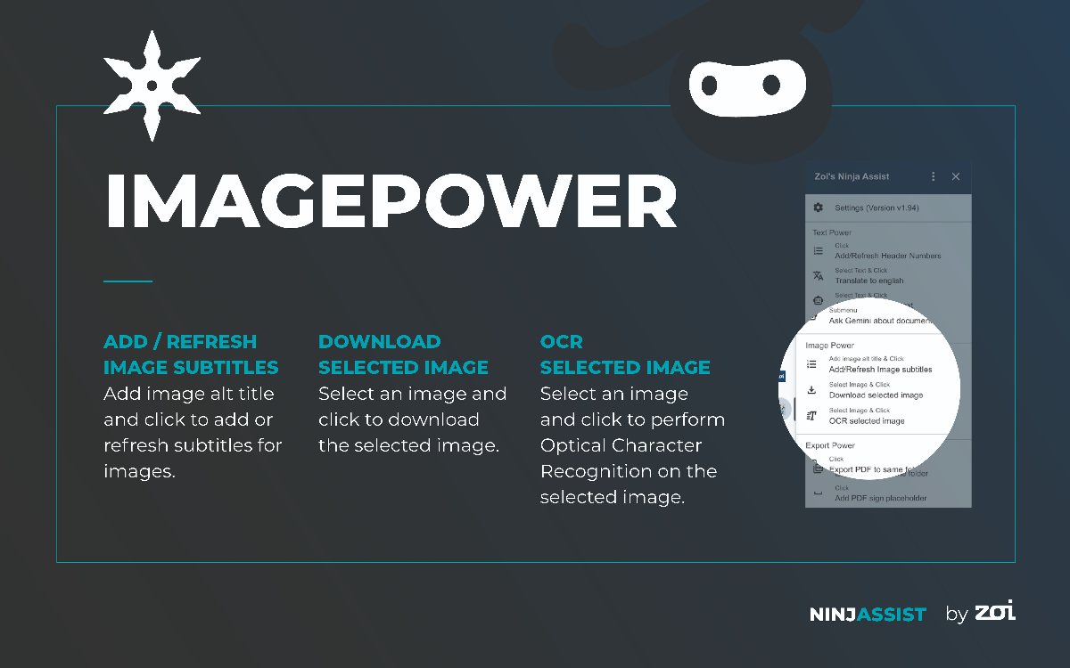 Image Power Feature